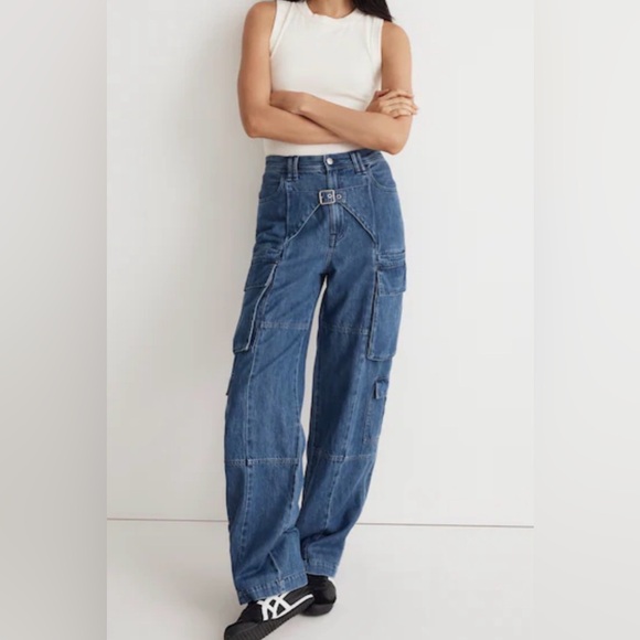 Madewell Denim - Madewell x Molly Dickson Collab Cargo Denim Jeans